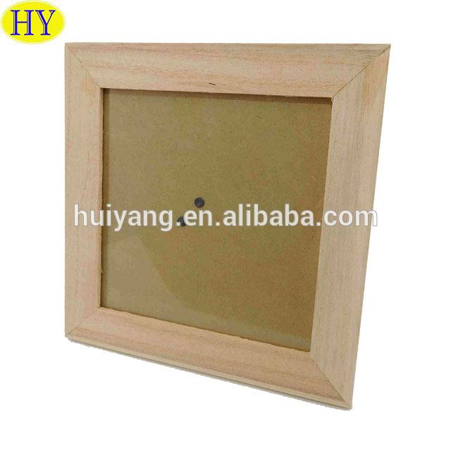 Cheap Natural Unfinished Handmade Wood Photo Frame Wholesale