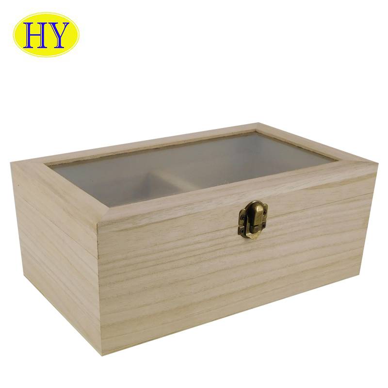 Wholesale Price China Ring Box Wood - Wooden boxes compartment unique wooden jewelry case for sale – Huiyang