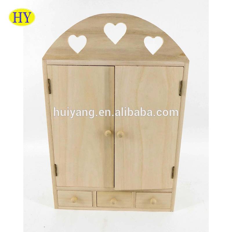 Renewable Design for Cheap Wooden Frames - Custom natural unfinished wooden desktop organizer wholesale – Huiyang