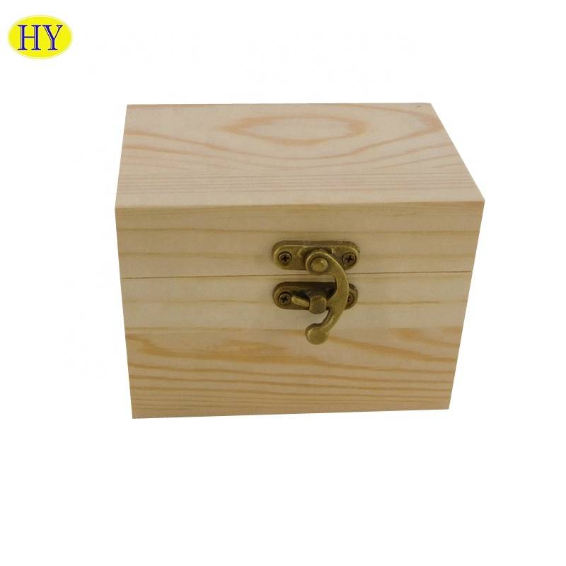 Quality Inspection for Black Wooden Tray - Wooden factory mini rectangle small deep wooden box wholesale – Huiyang