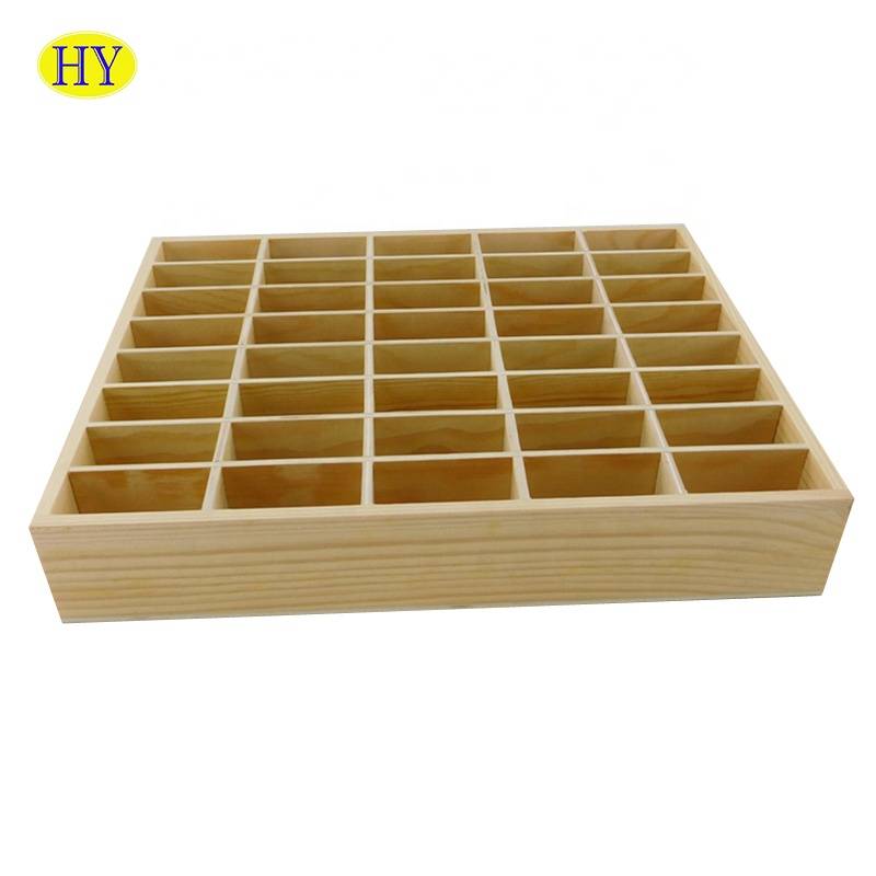 Custom newest essential oil wood storage box wooden jewelry box