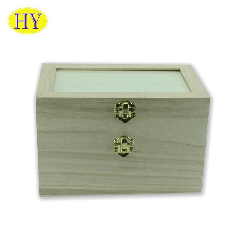 Special design custom wooden Necklace Jewelry Box gift boxes with lid