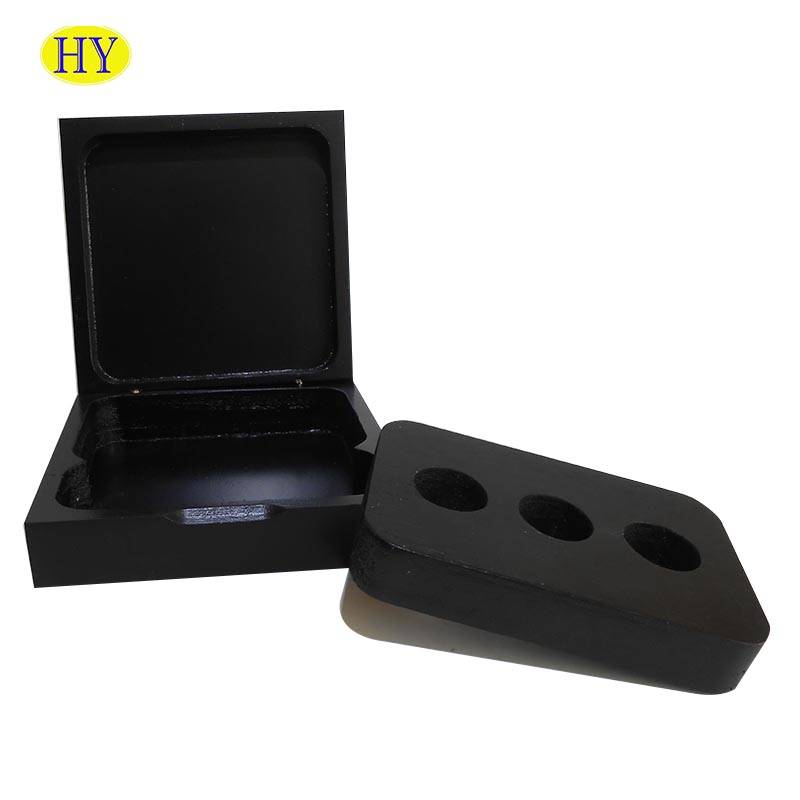 Reliable Supplier White Wooden Candle Holders - Wholesale MDF Black Wood Coffee Capsule Box – Huiyang