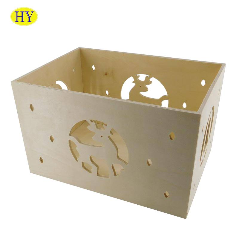 Cheap Discount Balsa Wood Box Product Factory - Custom wooden wine box rustic wood crate wood fruit crates – Huiyang