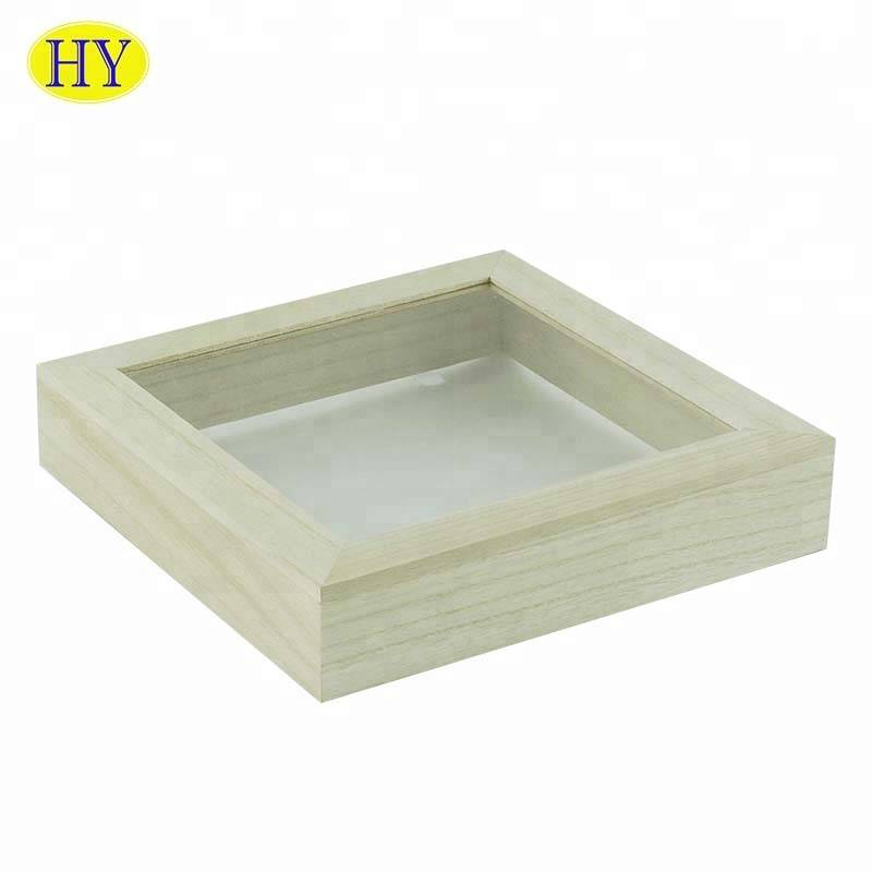 Hot sale Unfinished Wooden Craft Boxes - Wholesale Cheap Standard Shadow Box Wood  in Photo Frame – Huiyang