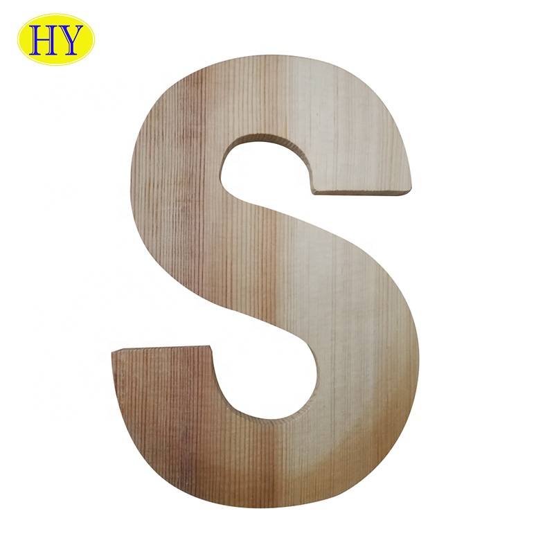 English alphabet wooden ornament letter display board for sale