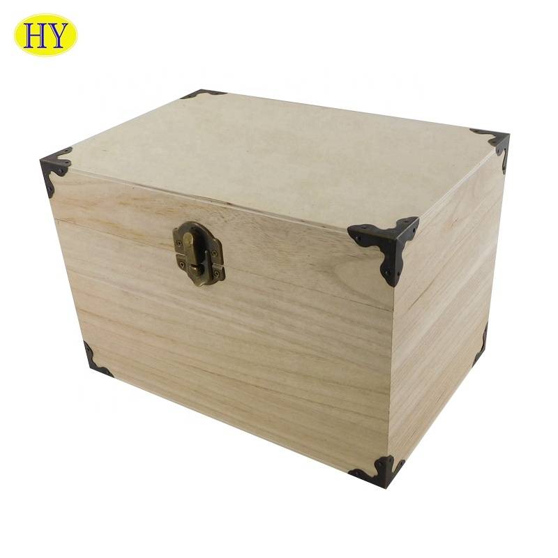 Hot selling wooden factory antique rectangle wooden box wholesale