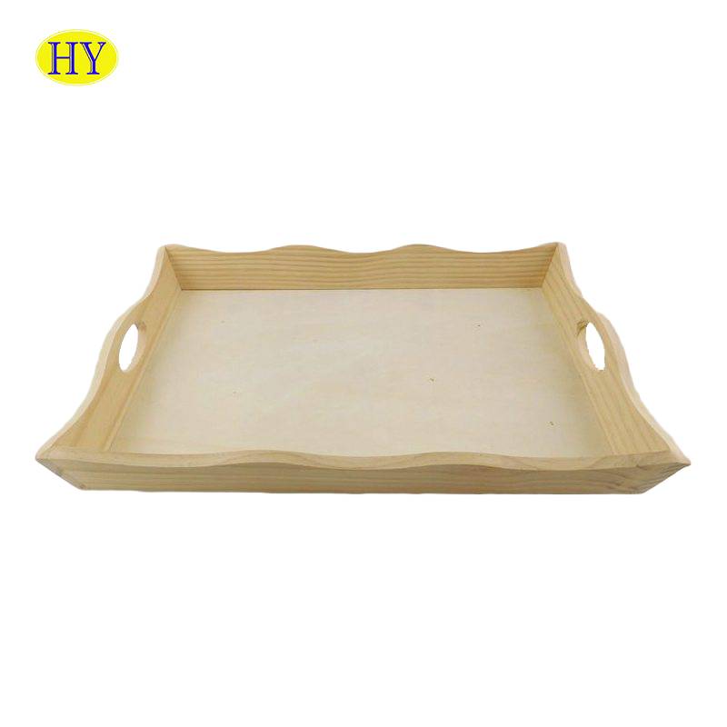 Unfinished Cheap Wood Food Dinner Plate Wholesale