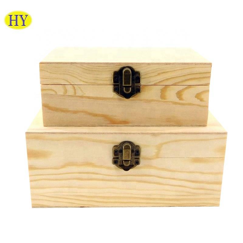 high quality unique wooden cube box wholesale