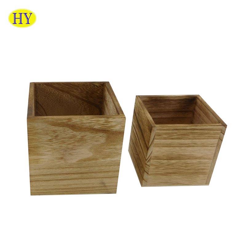 Good quality Personalized Wooden Box - Wooden bread box wooden bento box wooden laser engraving blanks – Huiyang
