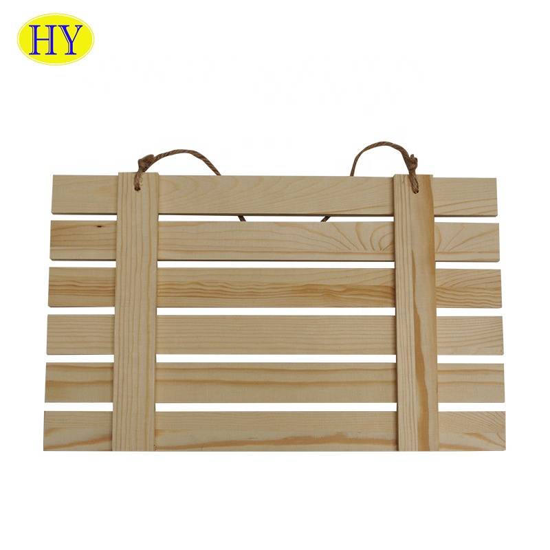 unique hot selling  natural wooden pallet hanger wholesale