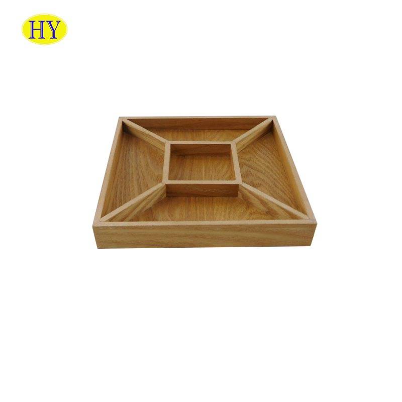 Wholesale Custom Unfinished Cheap Wood Tray Serving