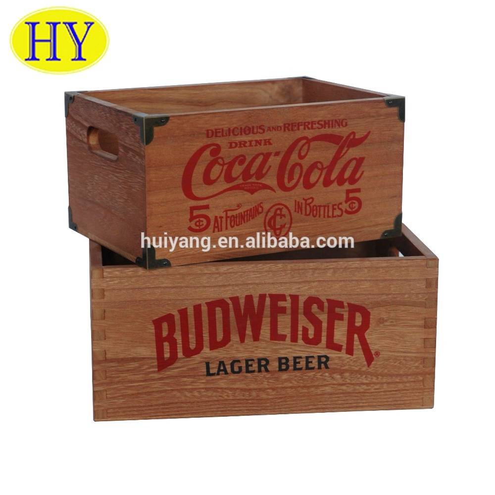 Chinese wholesale Large Wooden Crates - Wholesale Rectangular Wooden Custom Ice Bucket for sale – Huiyang