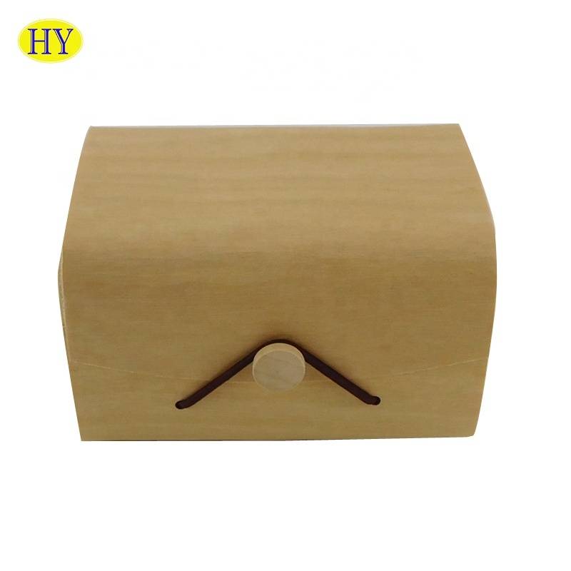 Custom cheap high grade printing LOGO luxury wooden veneer box