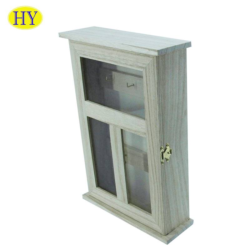 OEM Supply Unfinished Wood Box - Wood carving art wall mounted key lock box decorative wall key box – Huiyang
