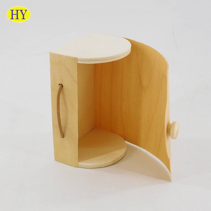custom natural unfinished birch veneer gift box