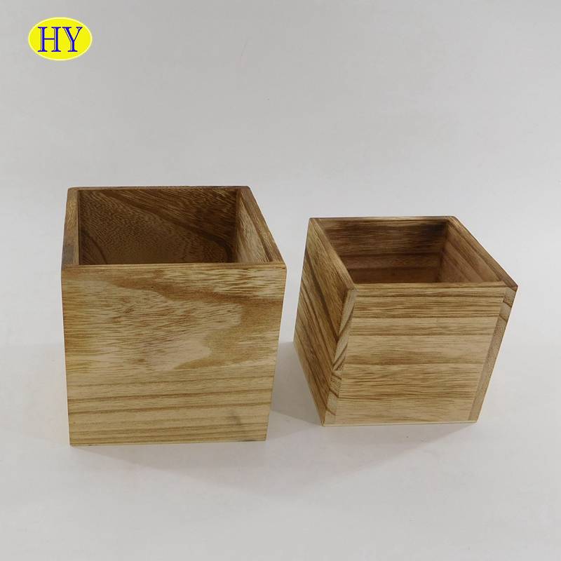 Cheapest Price Big Wooden Box - Custom cheap burnt color desktop wooden organizer wholesale – Huiyang