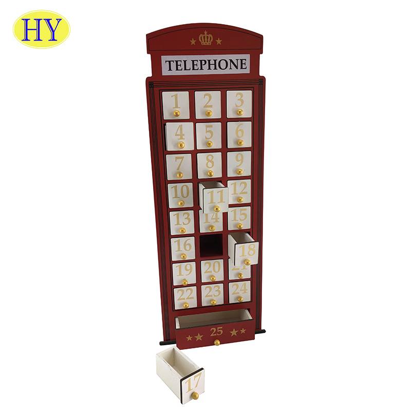 Manufacturer of Wooden House Advent Calendar - Gift paper calendar calendar box with christmas gift box and calendar style – Huiyang