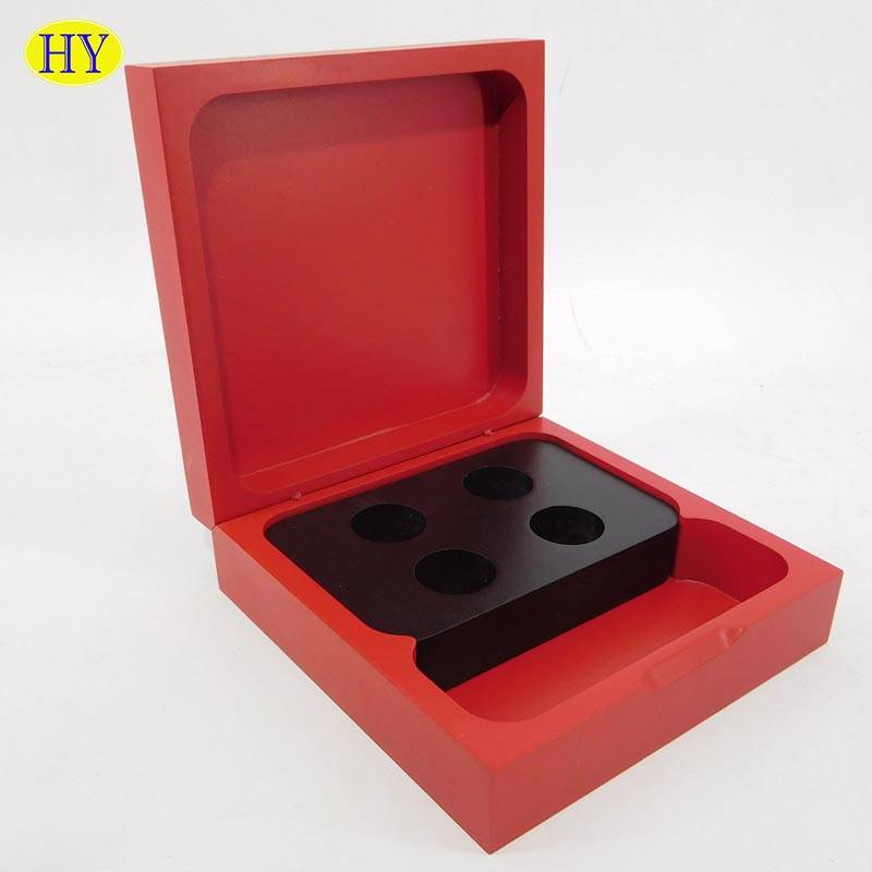 Cheapest Factory Sliding Lid Wood Box - Painted MDF Wooden Coffee Capsule Box with Insert Tray – Huiyang