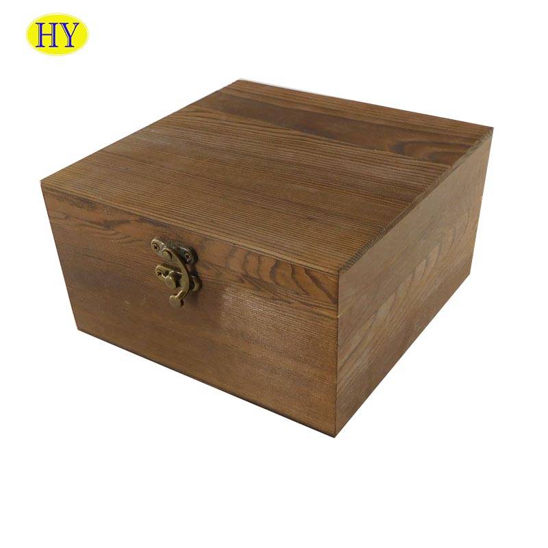 Factory wholesale Solid Wood Box - Wood crate packaging custom cd packaging and printing – Huiyang