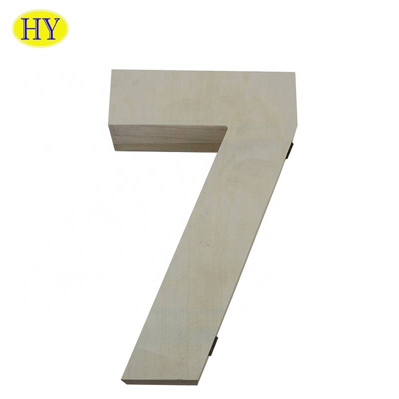 High Performance Wooden Milk Crates - Independent wooden letters, wooden crafts, small wooden products for sale – Huiyang