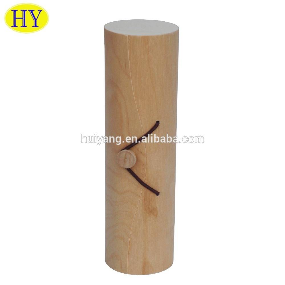 Wholesale Custom Cheap Thin Wood Cylinder Packaging Box for sale