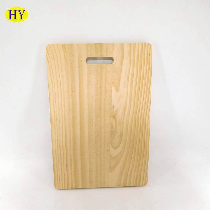 Wholesale Unfinished Pine Square Chopping Board Wood