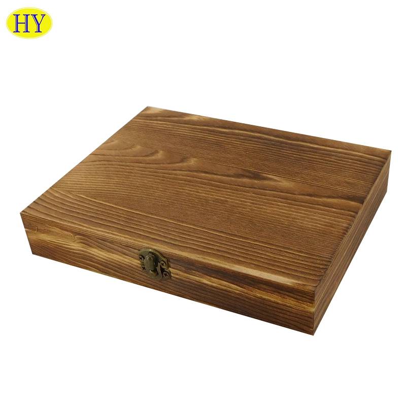 wooden factory mini CD rectangle small deep wooden box wholesale