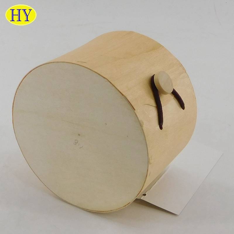 Christmas Packaging Cheaper Small Round Wooden Boxes Unfinished Wood Box