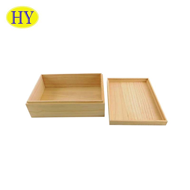 Factory Promotional Small Wooden Cabinet With Drawers - Customized Memory Engraved Wedding Metal Lock Wooden Photo Box – Huiyang