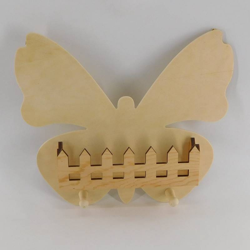 cheap butterfly shape unfinished wall hanger for clothes  wholesale
