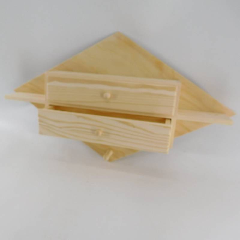 Custom wooden cloths wall hanger with drawers wholesale