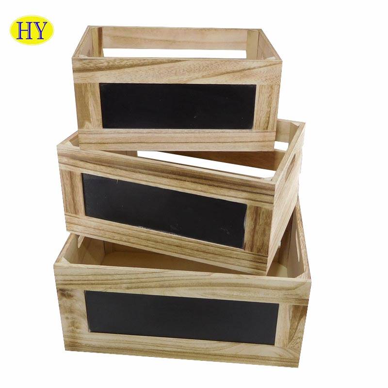 Wholesale Vintage Wooden Crate With Chalkboard