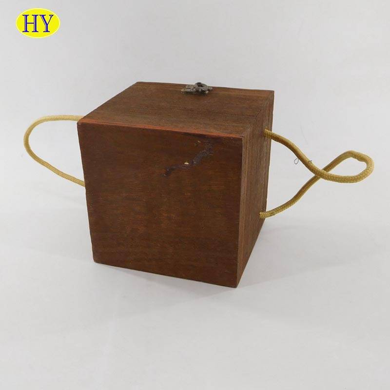 Wholesale Vintage Wood Tea Gift Box With handle