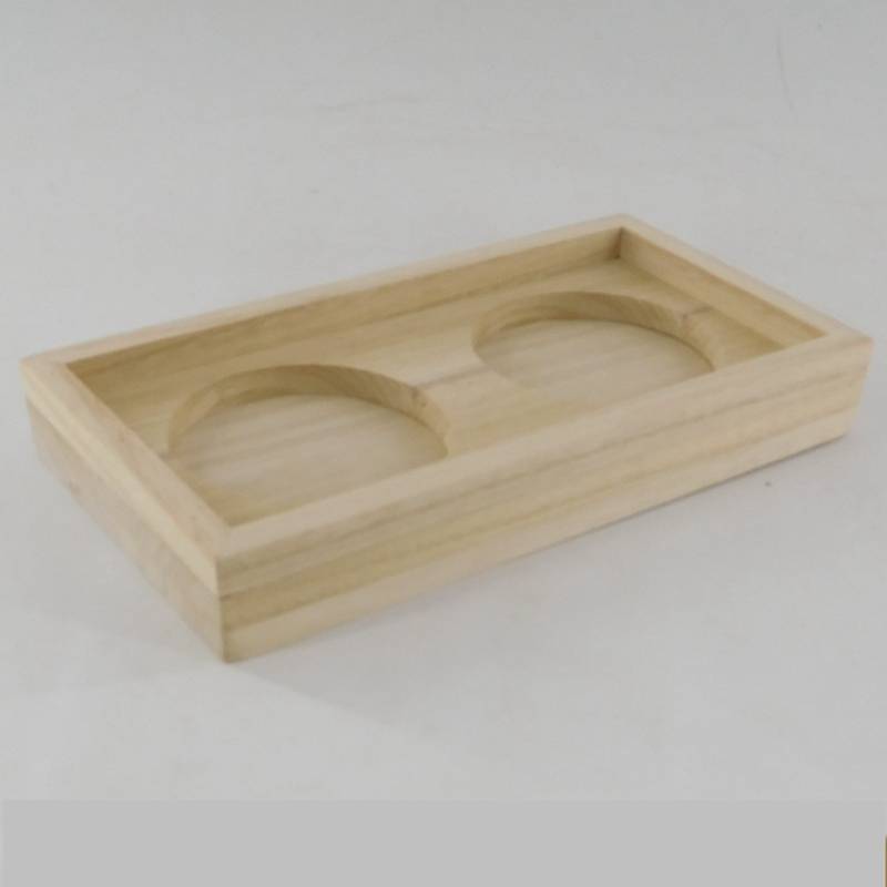customized natural unfinished wooden wine holder wholesale