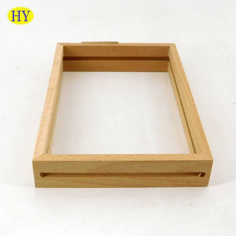 cheap natural unfinished wooden photo frame wholesale