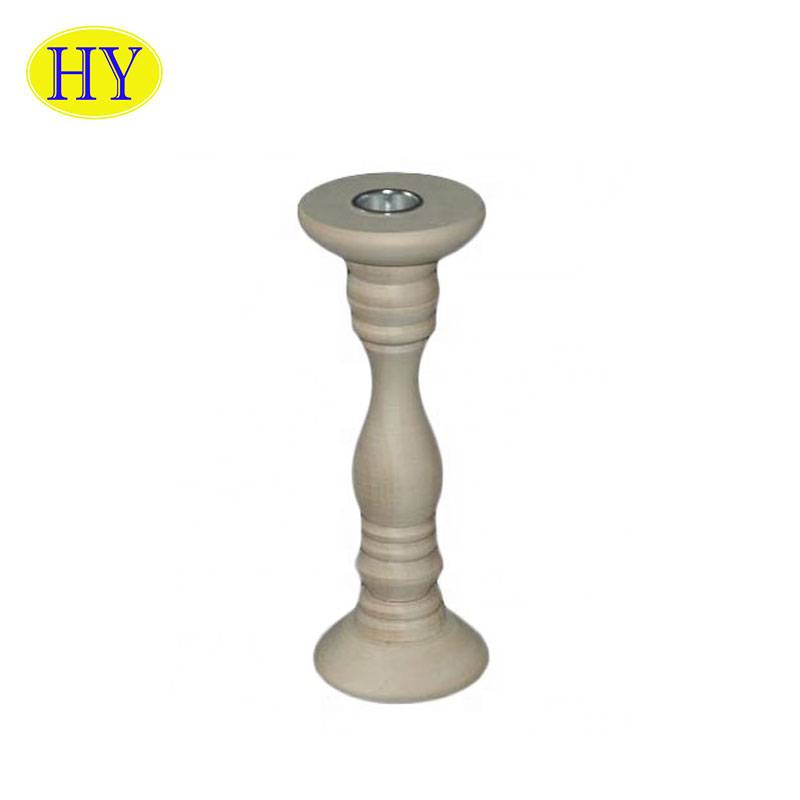 2015 china supplier wholesale customized unfinished wooden candle holder