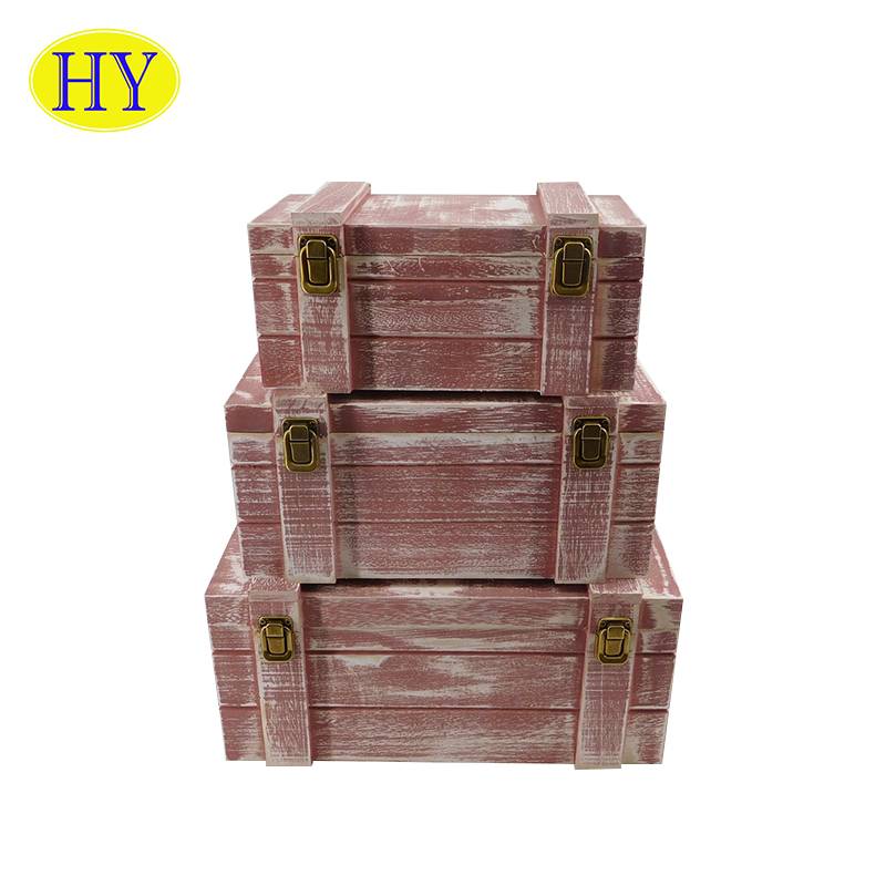 2019 China New Design Solid Wood Crates for Wine Storage