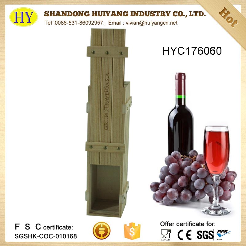 High quality Wooden Storage Wine Bottle Box