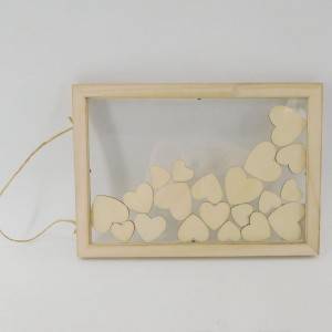 Wood wedding Guest Book Picture Frame for Funeral Guest Book Memorial Gift Wedding Baby Shower
