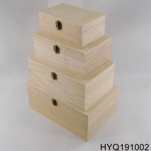 china cheap unfinished wood box