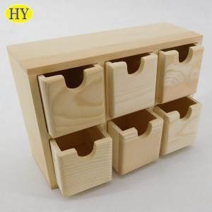 Bottom price Decorative Wooden Boxes - factory small wooden cabinet  with drawers – Huiyang