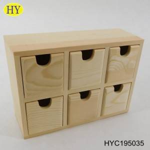 factory small wooden cabinet  with drawers