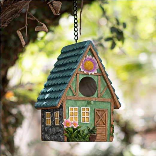 Wood bird house—To help people protect birds