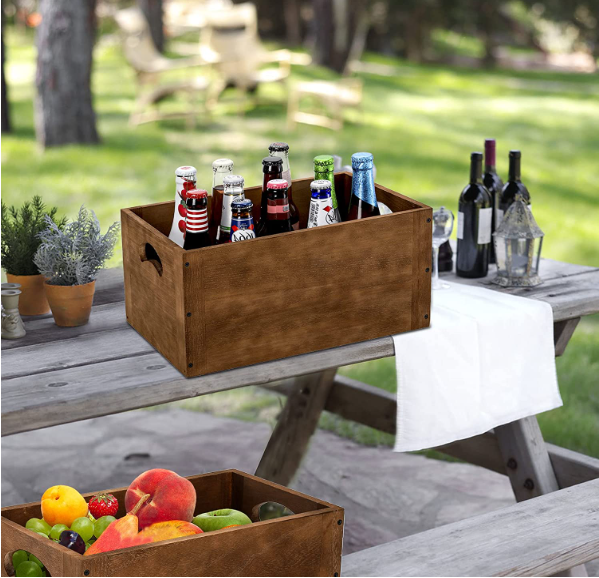 Wood Nesting crate with handle—easy your life