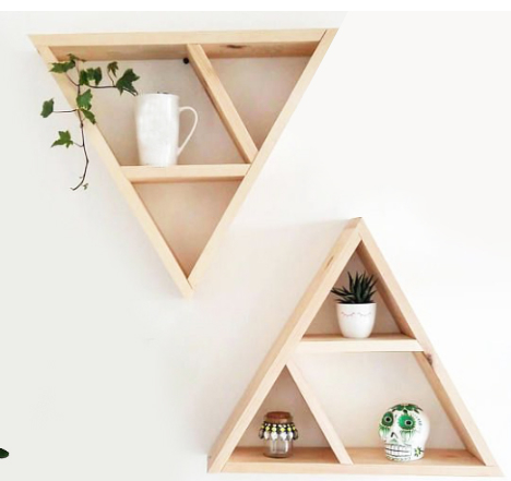 Wood wall decorative shelf—DIY for home decoration