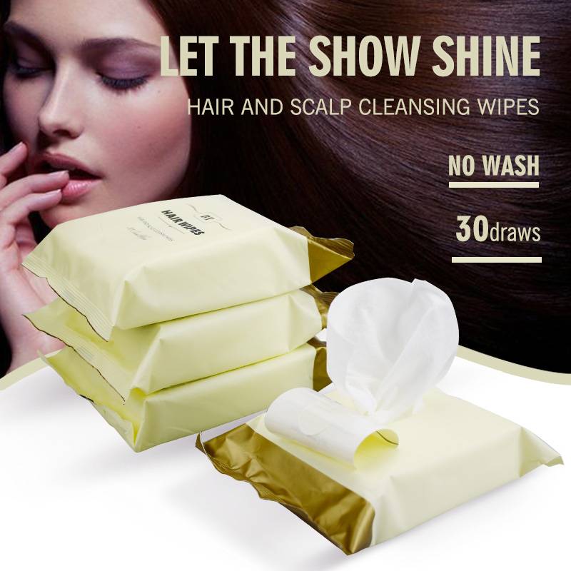 Hair scalp cleansing wipes
