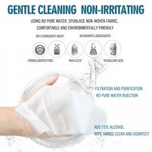 High Quality for China Customized Hand Sanitizing Disposable Wet Wipes Disinfecting Antibacterial Disinfectant 75% Alcohol Wet Towel with Good Quality