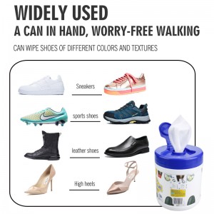 Customize easily effectively clean white and leather shoes wipes