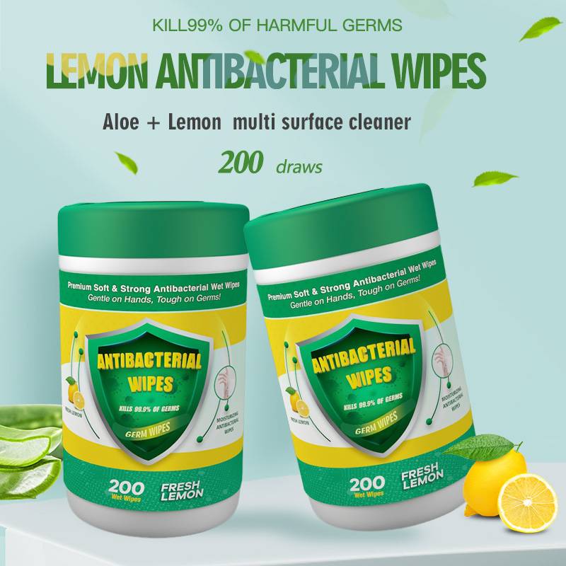 China Wholesale Most Gentle Makeup Remover Wipes Manufacturers - Factory wholesale lemon taste disinfection personal care antibacterial wet wipes – Better